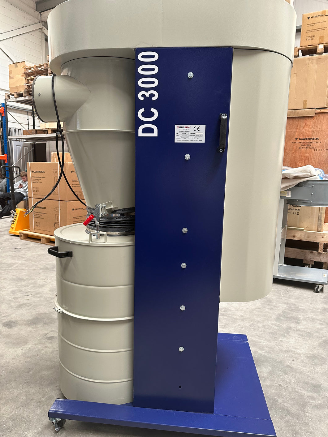 NEW MODEL Cormak DC3000 / 400V 3 Phase Cyclone Dust Extractor