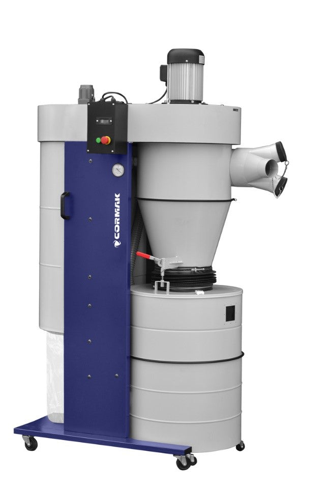 mobile cyclone dust extractor by cormak model dc3300