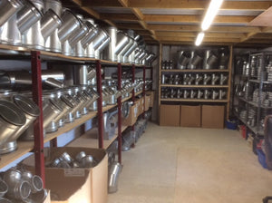 end caps and ducting fittings at aries warehouse