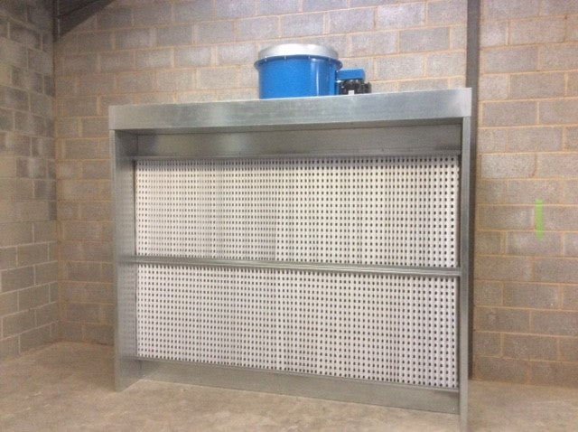 spray booth at aries duct fiix 2 metre wide