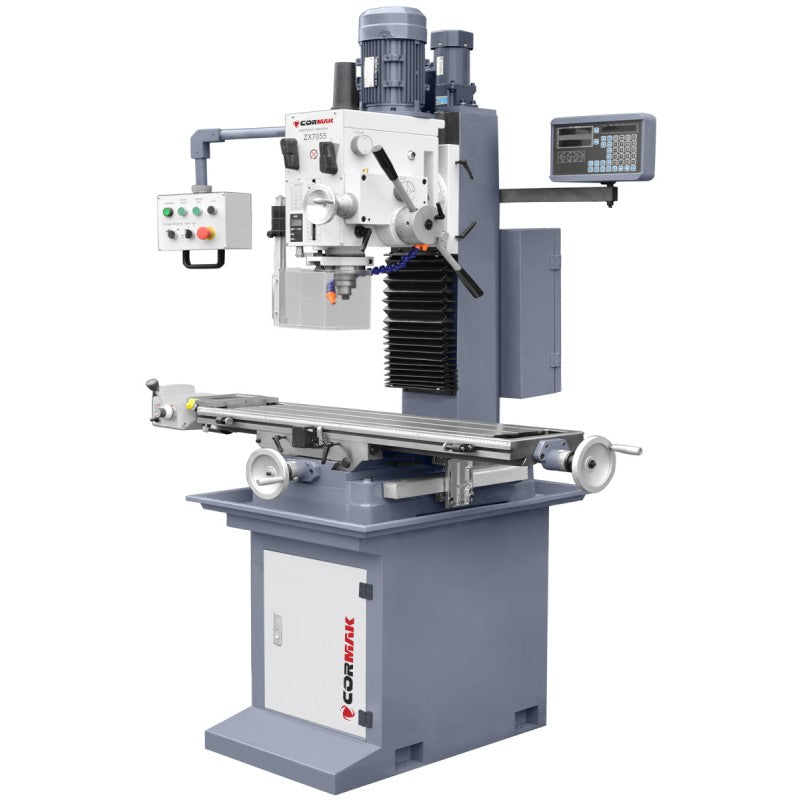 コタロー Cormak ZX7055 DRO Milling and Drilling Machine – Aries Duct Fix Ltd.